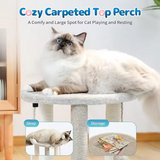 Sisal Climbing Frame Scratching Post Tree Wood Scratcher Cat Tree Tower House
