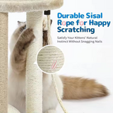 Sisal Climbing Frame Scratching Post Tree Wood Scratcher Cat Tree Tower House