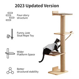 Wooden Multi-level Personalized Cat Scratching Post Tree House Tower