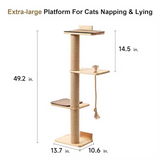Wooden Multi-level Personalized Cat Scratching Post Tree House Tower