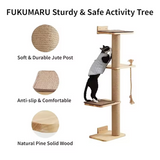 Wooden Multi-level Personalized Cat Scratching Post Tree House Tower