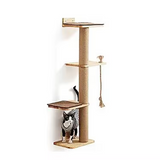 Wooden Multi-level Personalized Cat Scratching Post Tree House Tower