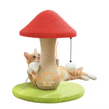 Custom Mushroom Sisal Cat Climbing Scratching Tree Condo With Scrapers And Ball