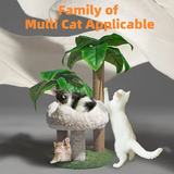 Customized Green Sisal Rope Wrapped Scratching Climbing Frame Tree Toys For Cat