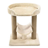 Veige Plush Cat Climbing Frame Scratching Post Tree Scratcher Multihammock