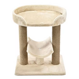 Veige Plush Cat Climbing Frame Scratching Post Tree Scratcher Multihammock