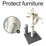 Feather Pendant Cat Tree Indoor Climbing Frame Timber Cat Scratching Tree House Tower