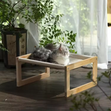 Modern Breathable Linen Cat Climbing Frame Cat Tree  Tower
