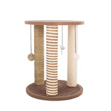 Post Tree Scratcher Sisal Condo Cat Tree Tower With Balls