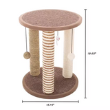 Post Tree Scratcher Sisal Condo Cat Tree Tower With Balls