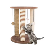 Post Tree Scratcher Sisal Condo Cat Tree Tower With Balls