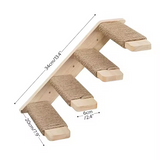 Modern Wooden Wall Hanging Climbing Tree House Multilayer Tree Tower