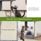Modern Climbing Frame Sisal Rope Activity Center Large Playing House For Cats