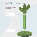 Green Cactus Cat Tree House Indoor Climbing Frame