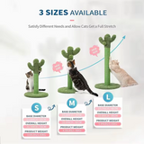 Green Cactus Cat Tree House Indoor Climbing Frame