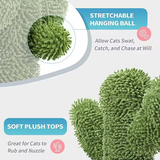 Green Cactus Cat Tree House Indoor Climbing Frame