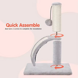 Gray Climbing Frame Scratching Post Tree Wood Scratcher Tower House