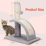 Gray Climbing Frame Scratching Post Tree Wood Scratcher Tower House