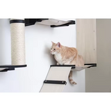 Modern Wooden Sisal Rope Cat Climbing Frame Tree Tower Wall Mounted