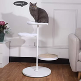 Custom White Iron Scratching Post Tree Scratcher Sisal Cat Tower