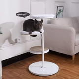 Custom White Iron Scratching Post Tree Scratcher Sisal Cat Tower