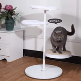 Custom White Iron Scratching Post Tree Scratcher Sisal Cat Tower