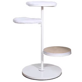 Custom White Iron Scratching Post Tree Scratcher Sisal Cat Tower
