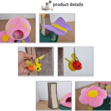 High Quality Colorful Plush Mushroom Scratcher Creative Cat Tree Tower