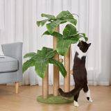Custom Scratching Sisal Luxury Cat Tree With Leaves