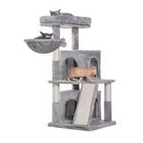 Light Grey Plush Large Cat Scratching Sisal Tree Tower