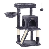 Custom High Quality Dark Grey Multi-level Cat Scratching Tree Tower