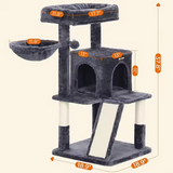 Custom High Quality Dark Grey Multi-level Cat Scratching Tree Tower