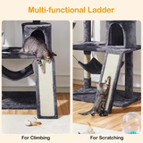 Factory Grey Plush Large Cat Ear Tree House Indoor Climbing Frame Toys