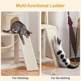 Factory Beige Plush Scratching Post Wood Multihammock Cat Tree Tower