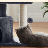 Custom High Quality Personalized Black Velvet Cat Scratching Tree Tower