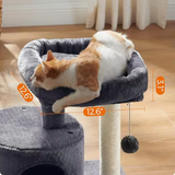 Custom High Quality Personalized Black Velvet Cat Scratching Tree Tower