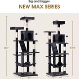 Custom Black Velvet Luxury Cat Tree Tower Best Seller Scraper For Cats