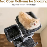 Custom Black Velvet Luxury Cat Tree Tower Best Seller Scraper For Cats
