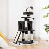 Custom High Quality Black Velvet Modern Cat Tree Tower