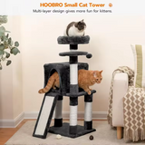 Custom High Quality Black Velvet Modern Cat Tree Tower