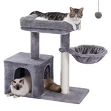 High Quality Grey Velvet Personalized Cat Scratching Tree Tower