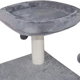 Custom Grey Velvet Simple Cat Tree Tower Best Seller Scraper For Cat