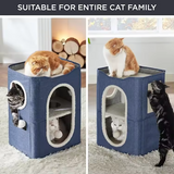 Custom Scratching Post And Ball Cat Cave Bed Tree Tower