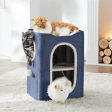 Custom Scratching Post And Ball Cat Cave Bed Tree Tower
