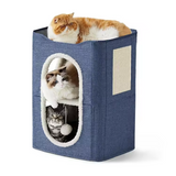 Custom Scratching Post And Ball Cat Cave Bed Tree Tower