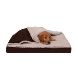 Custom Eco Friendly Plush Dog Sofa Beds With Blanket