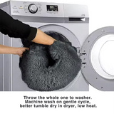Car Booster Pet Seat Nest Washable Portable Grey Plush Travelling