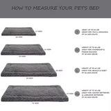 Manufacturer Dark Grey Plush Washable Portable Dog Mat