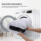 Manufacturer Custom Grey Plush Rectangle Washable Dog Mat Bed