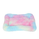 Eco Friendly Machine Washable Colorful Plush Rectangle Dog Bed Cushion